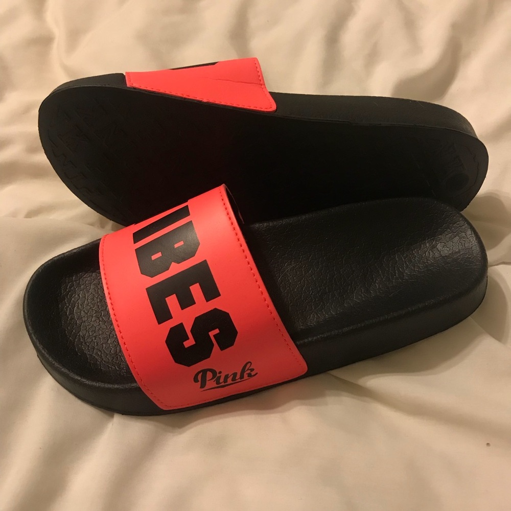 Pink “Good Vibes” sandals